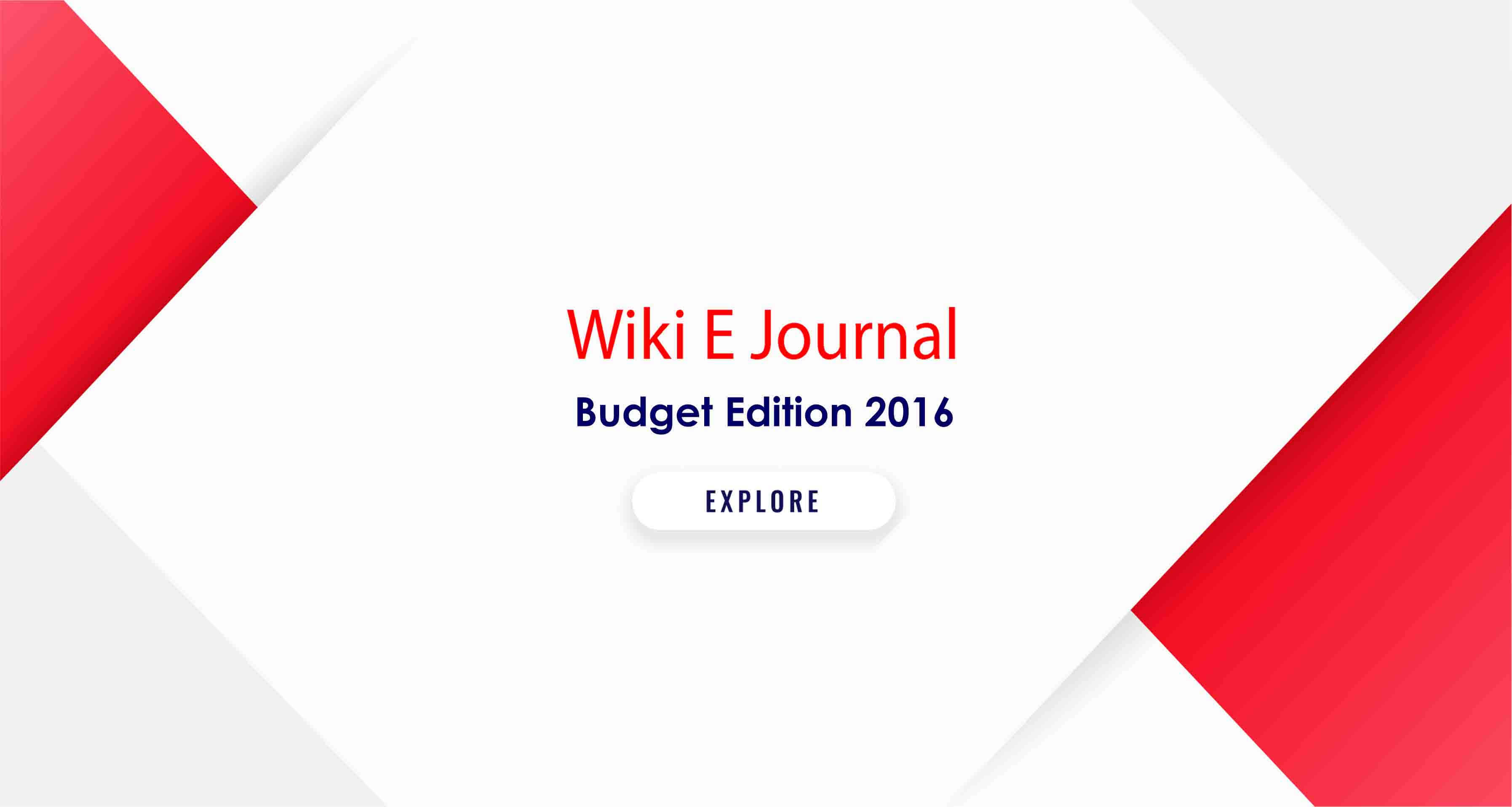 2016 Budget Special Edition