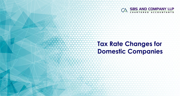 Tax Rate Changes for Domestic Companies
